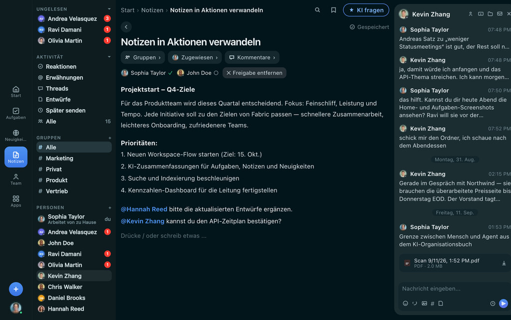 FabricLoop Notizen