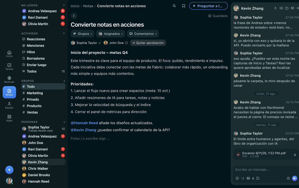 FabricLoop Notas