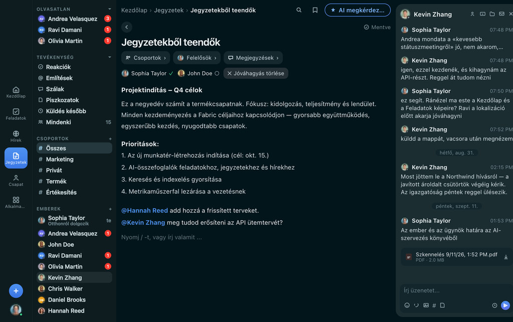 FabricLoop Jegyzetek