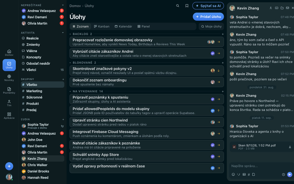 FabricLoop Úlohy
